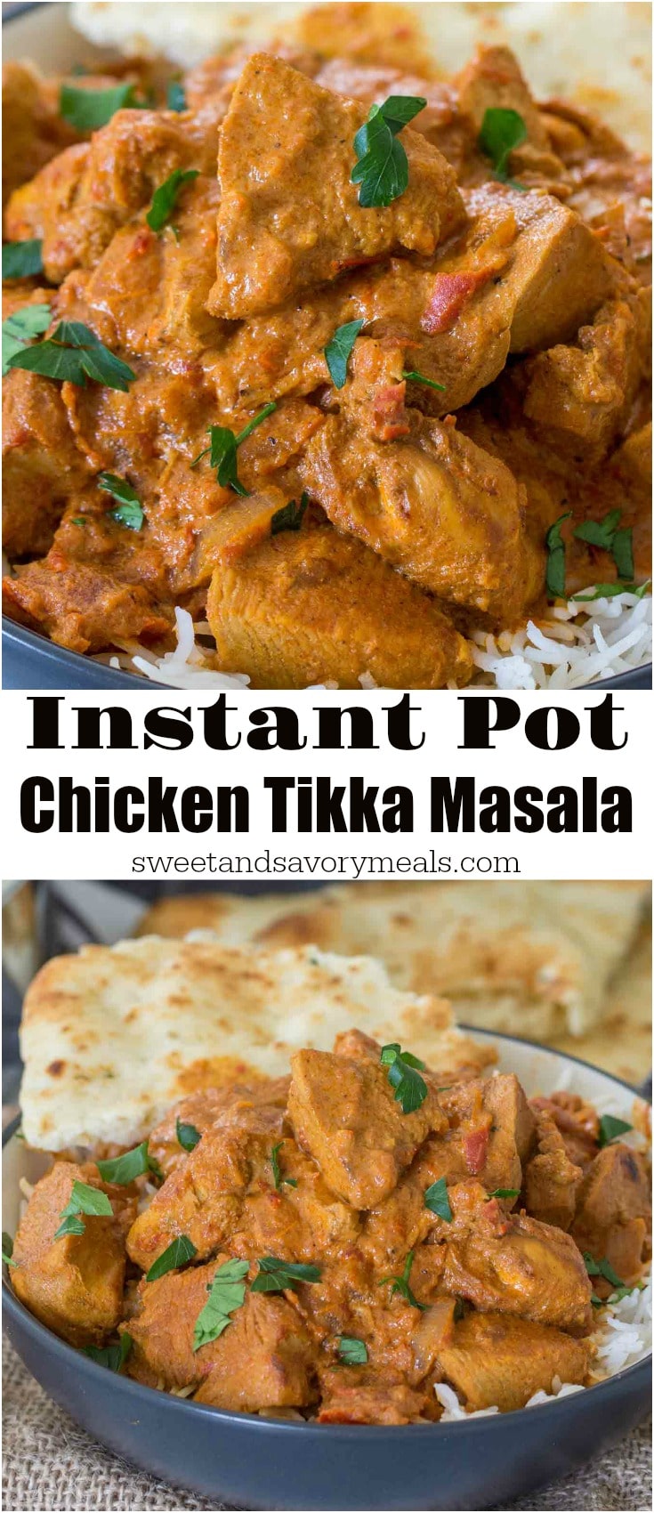 Instant Pot Chicken Tikka Masala VIDEO - Sweet and ...