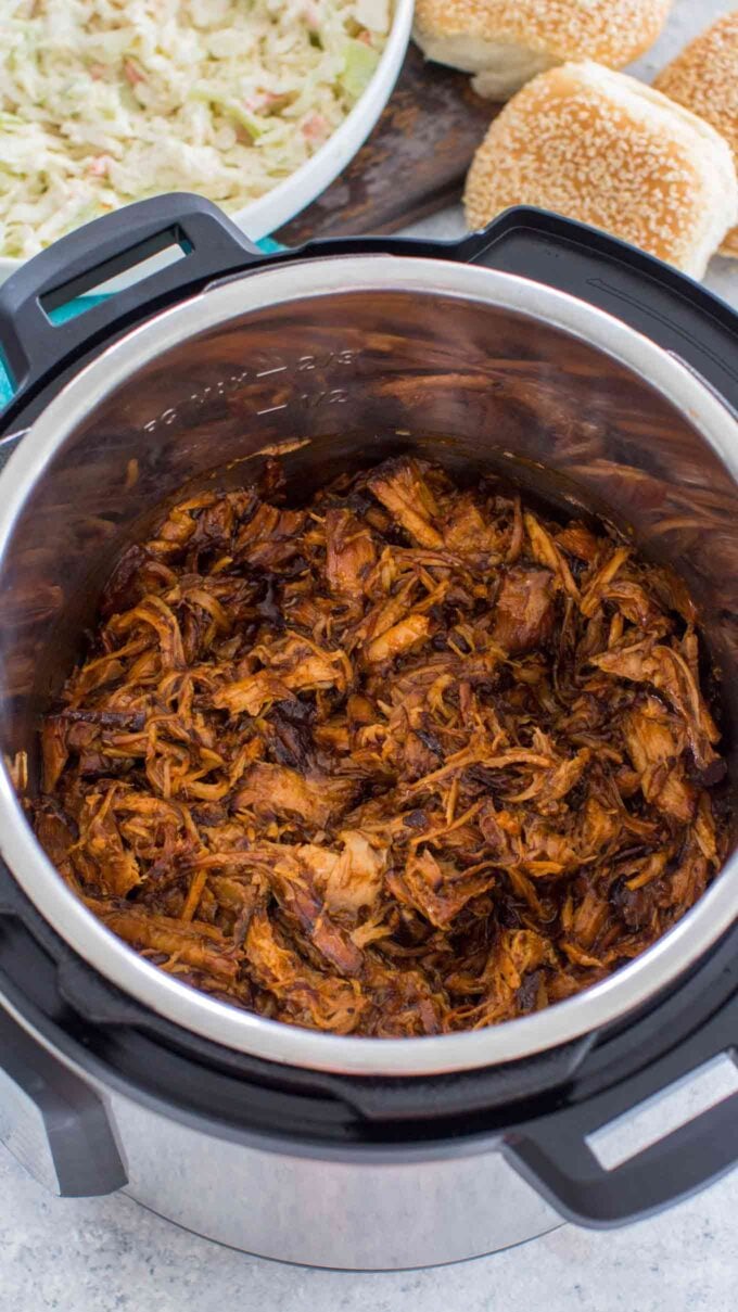 instant pot pulled pork with coleslaw