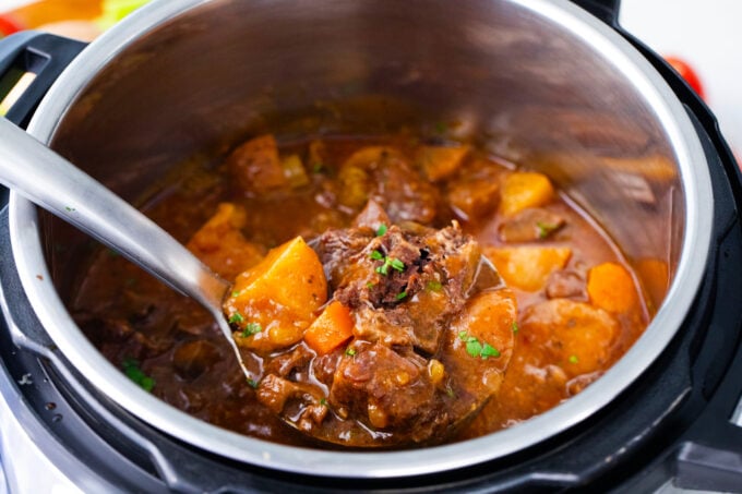 Homemade Instant Pot beef Bourguignon.