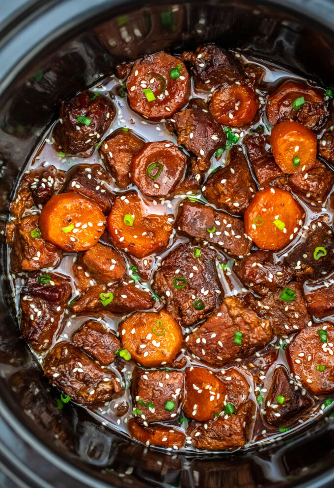 Image of slow cooker beef teriyaki.