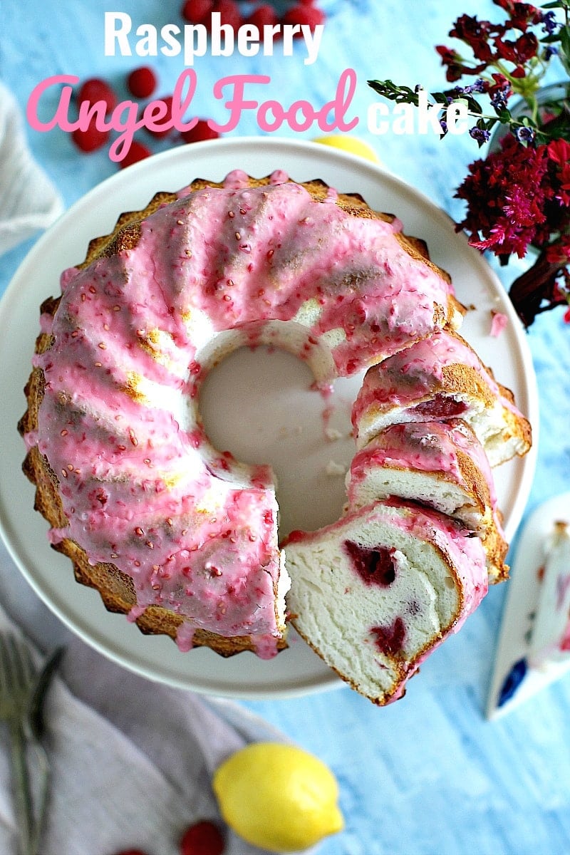 Raspberry Angel Food Cake Recipe