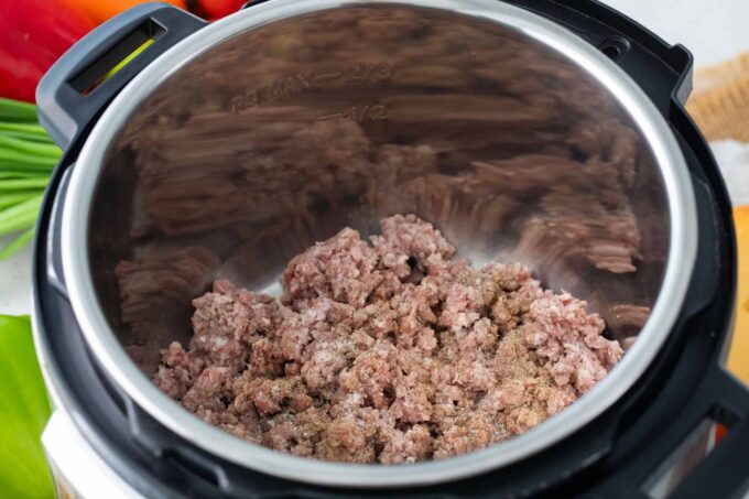 searing beef in the instant pot