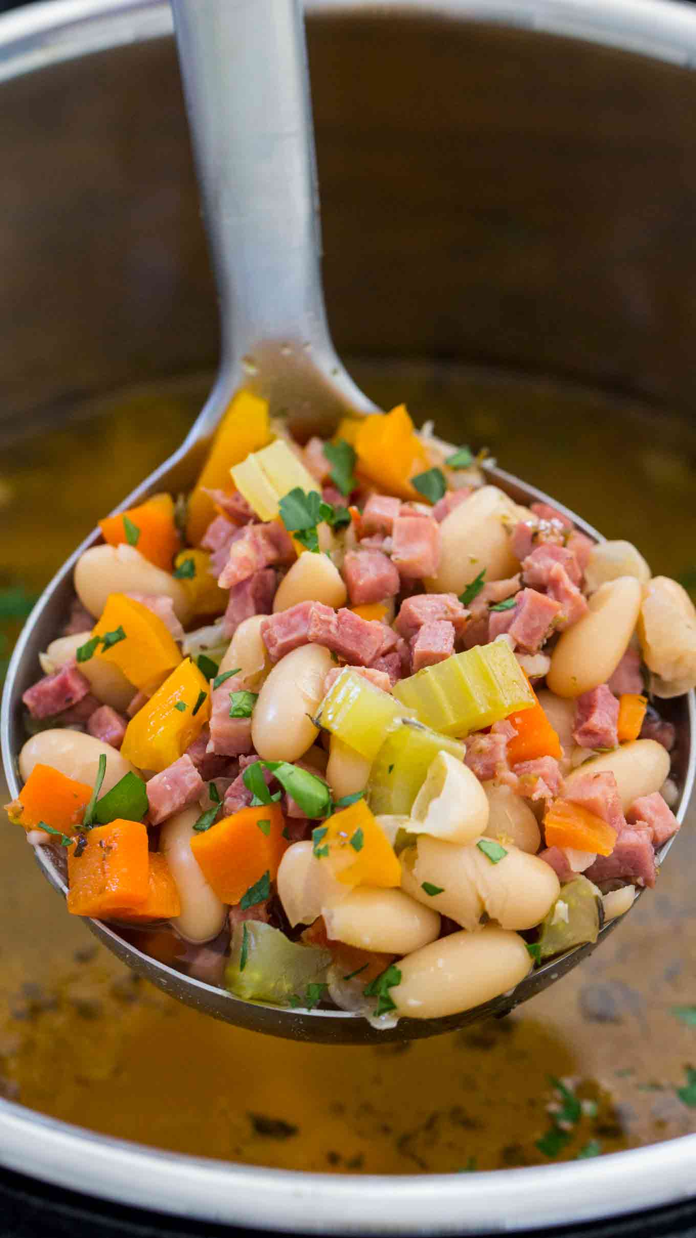 ham and bean soup with tomatoes