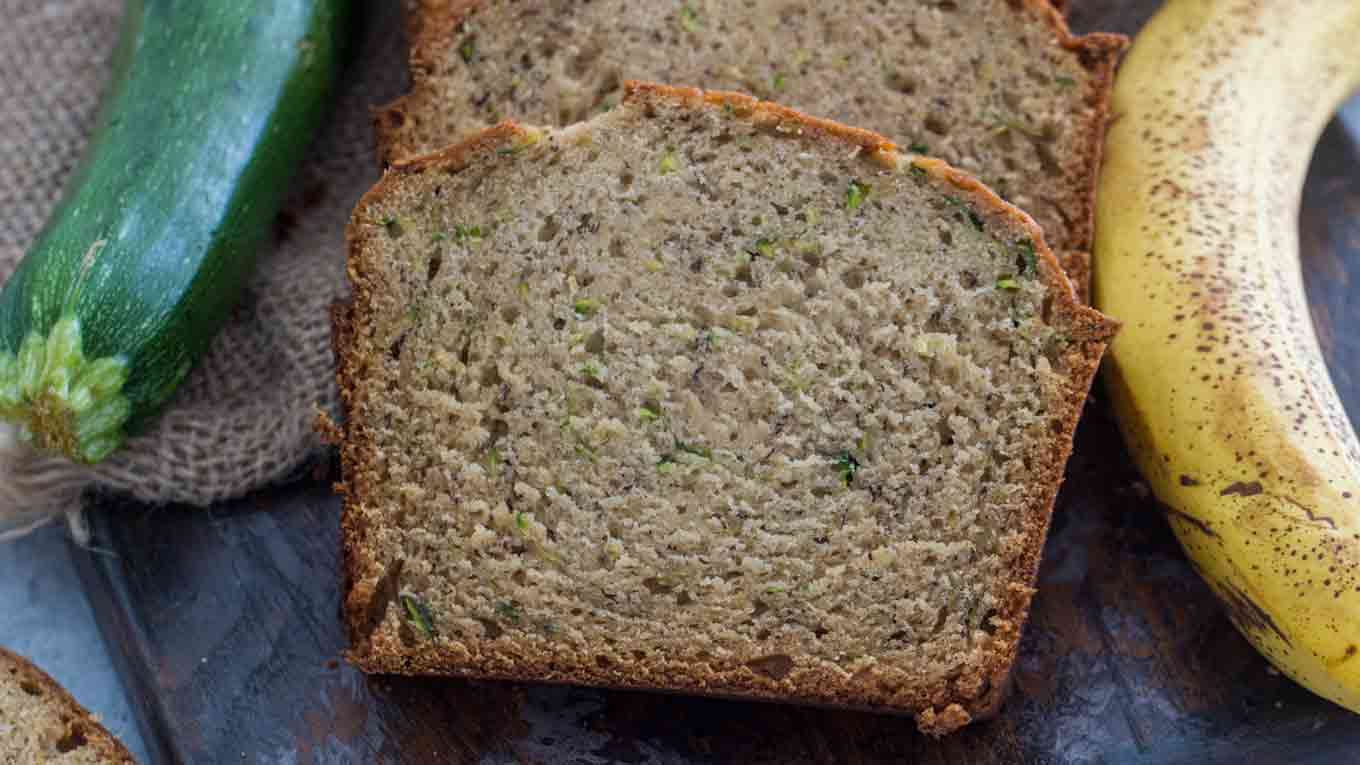 Zucchini Banana Bread is incredibly tender and easy to make, with delicious hints of banana and vanilla flavor, and pretty zucchini specs through it. Zucchini Banana Bread Recipe