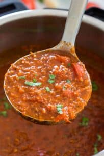 Instant Pot Spaghetti Sauce with fresh or canned tomatoes