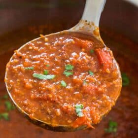 Instant Pot Spaghetti Sauce with fresh or canned tomatoes