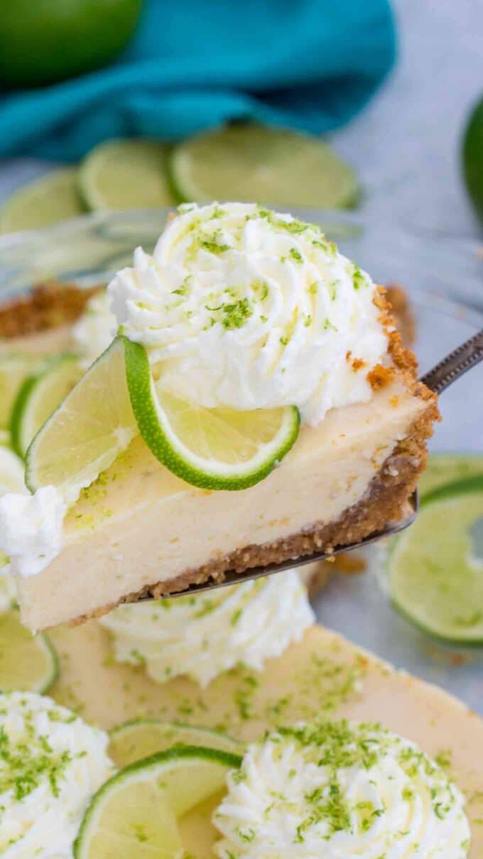 a slice of homemade Key Lime Pie