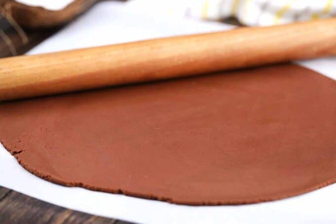 rolling no bake chocolate dough