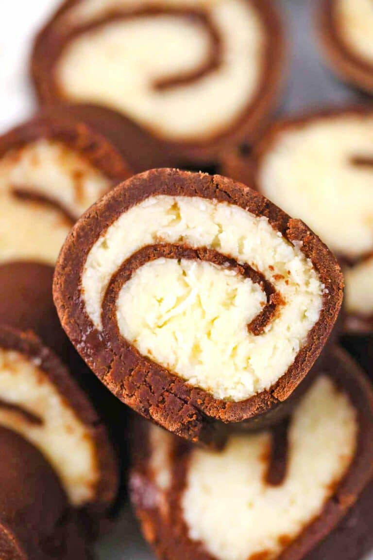 no bake chocolate coconut roll slices