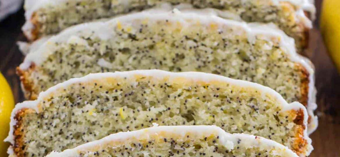 Quick and easy Lemon Poppy Seed Bread is packed with citrusy freshness from using lots of lemon zest and juice, with crunchy poppy seeds and lemon glaze.