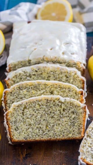 Quick and easy Lemon Poppy Seed Bread is packed with citrusy freshness from using lots of lemon zest and juice, with crunchy poppy seeds and lemon glaze.