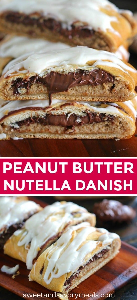 Peanut Butter Nutella Danish