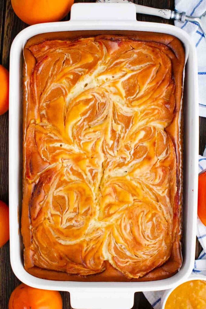 persimmon cheesecake pound cake