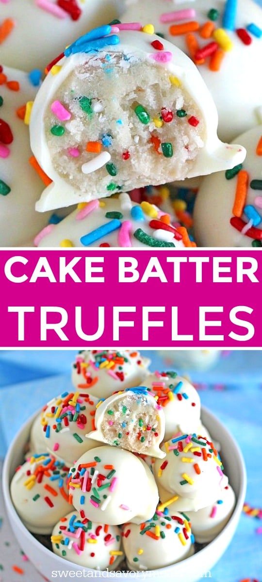 No Bake Cake Batter Truffles [Video] - Sweet and Savory Meals