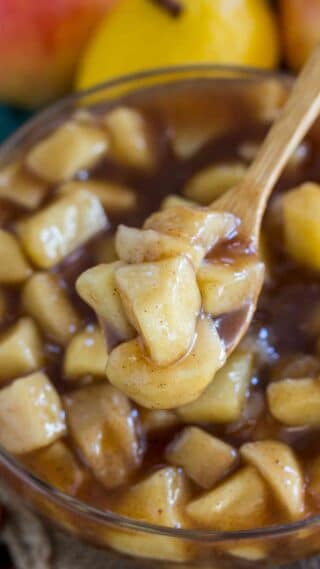 Homemade Apple Pie Filling is easy to make and can be used in plenty of desserts, like homemade apple pie, and it tastes so much better than the canned version.