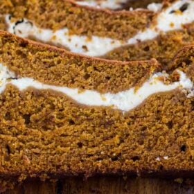 Easy Pumpkin Bread with Cream Cheese Filling