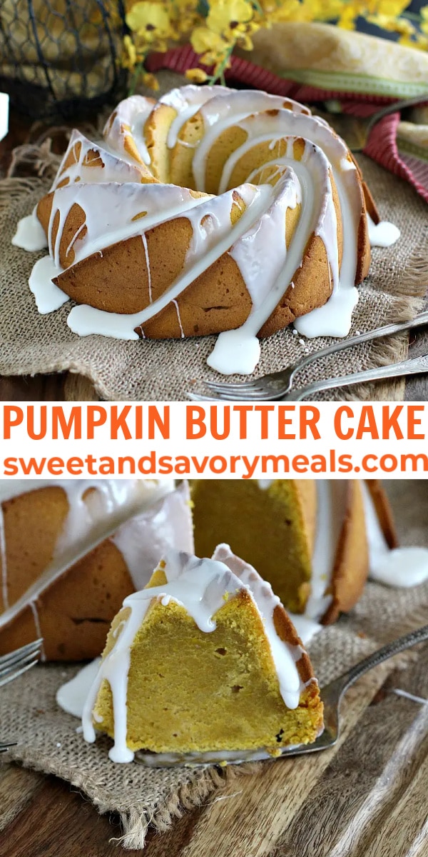 easy pumpkin butter cake pin