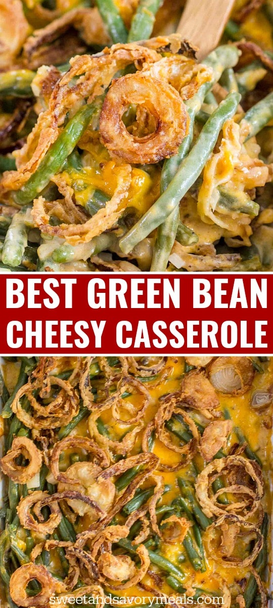 Green bean casserole image for pinterest.