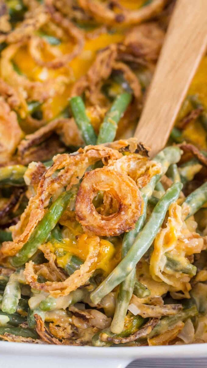 Easy Green Bean Casserole Recipe [VIDEO] - Sweet and Savory Meals