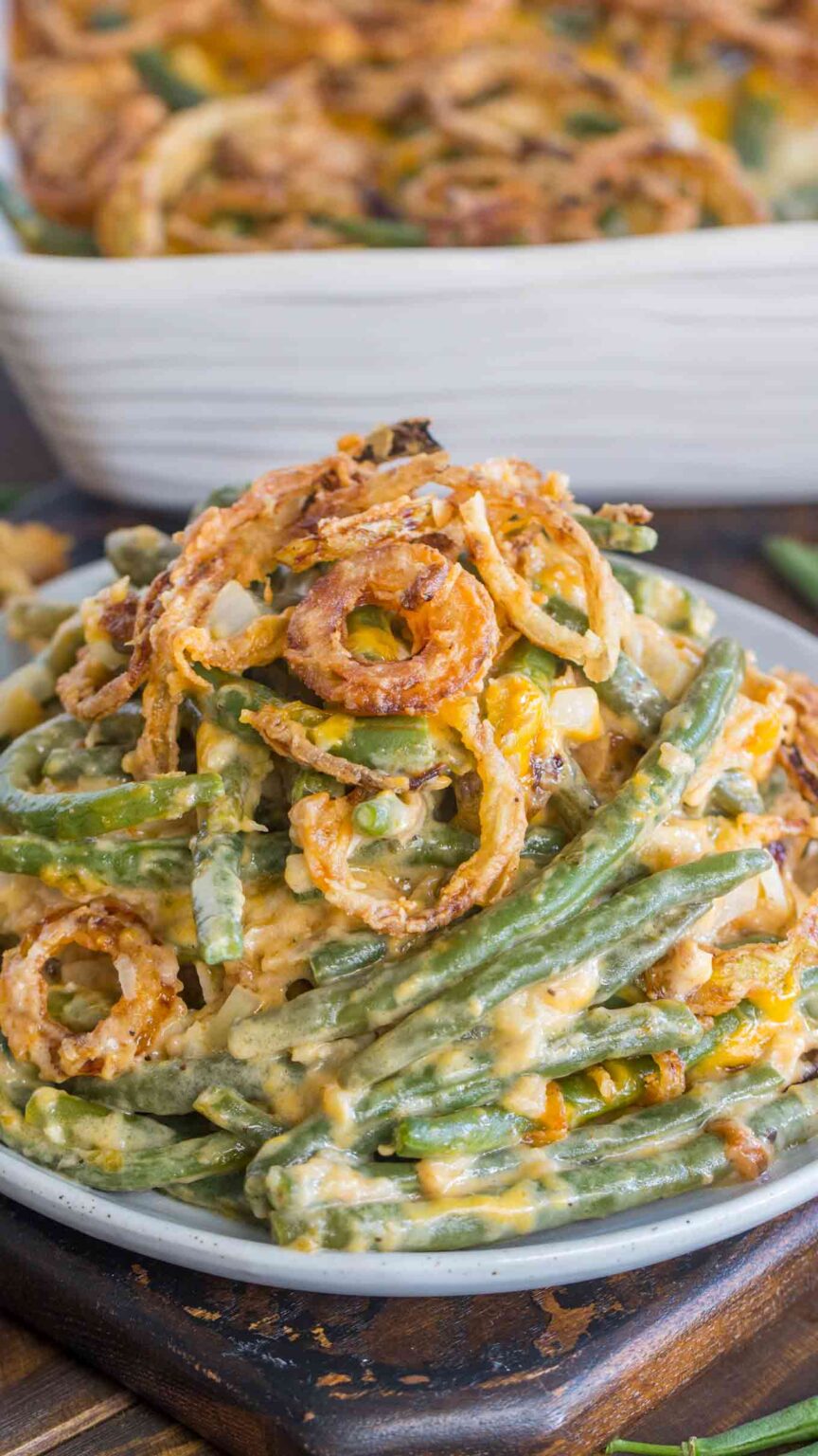 Easy Green Bean Casserole Recipe [VIDEO] - Sweet and Savory Meals