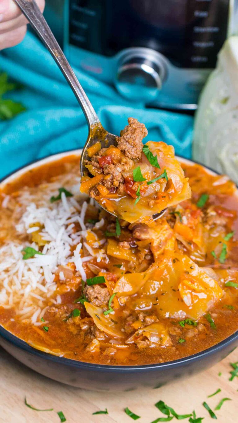 Instant Pot Cabbage Roll Soup [Video] - Sweet and Savory Meals