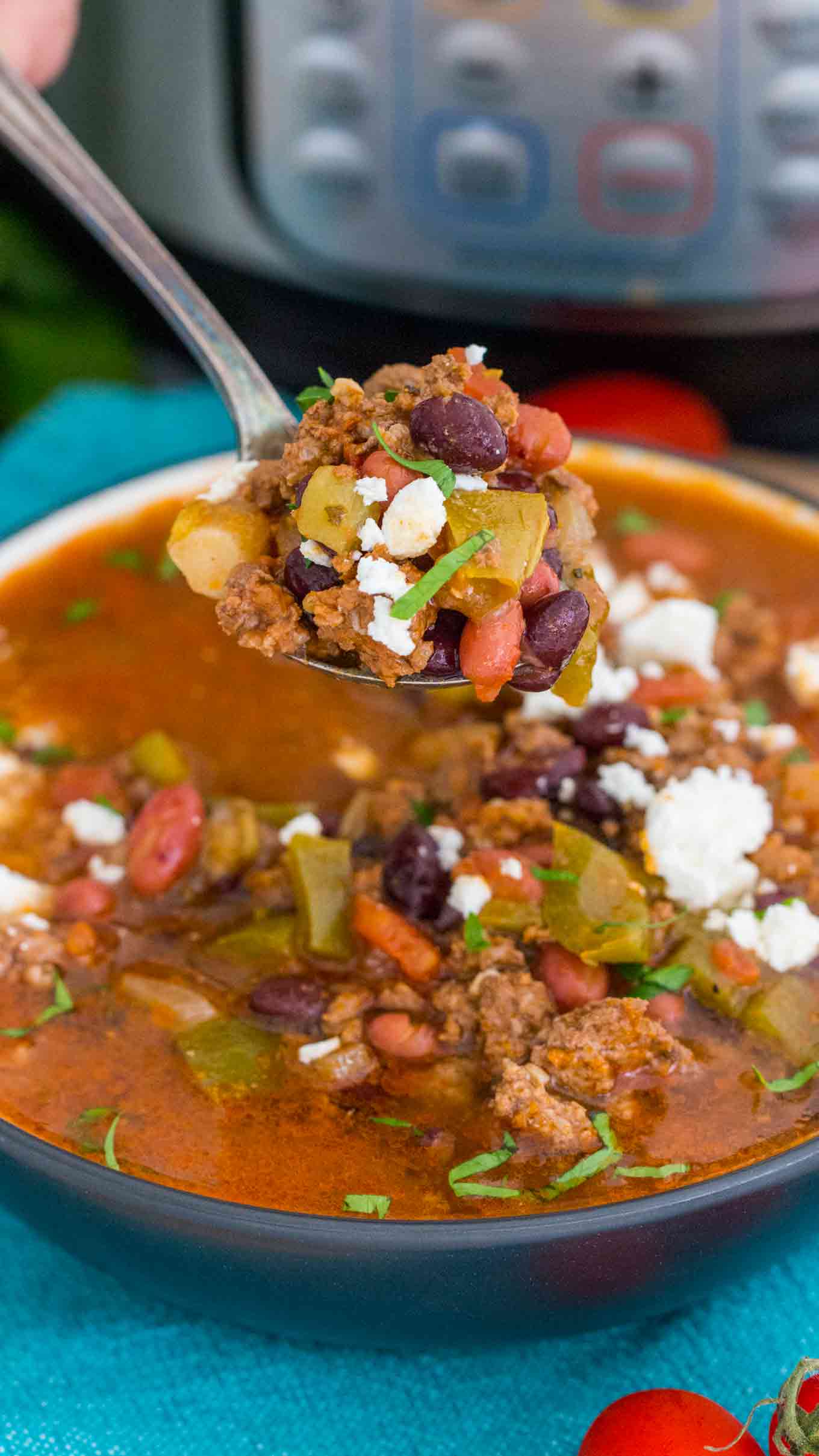 Best Instant Pot Taco Soup [VIDEO] - Sweet and Savory Meals