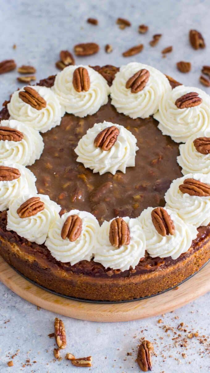 Pecan Pie Cheesecake Video - Sweet and Savory Meals