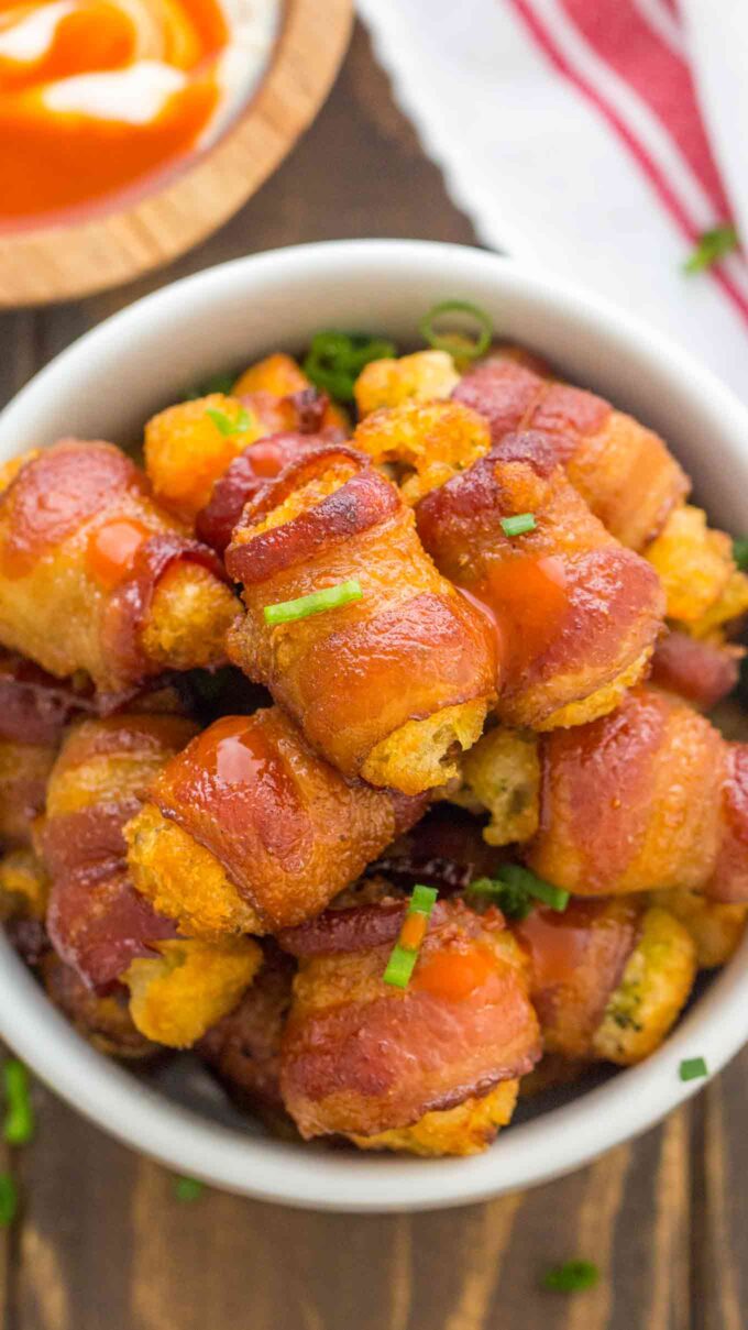 Bacon Wrapped Broccoli Tots