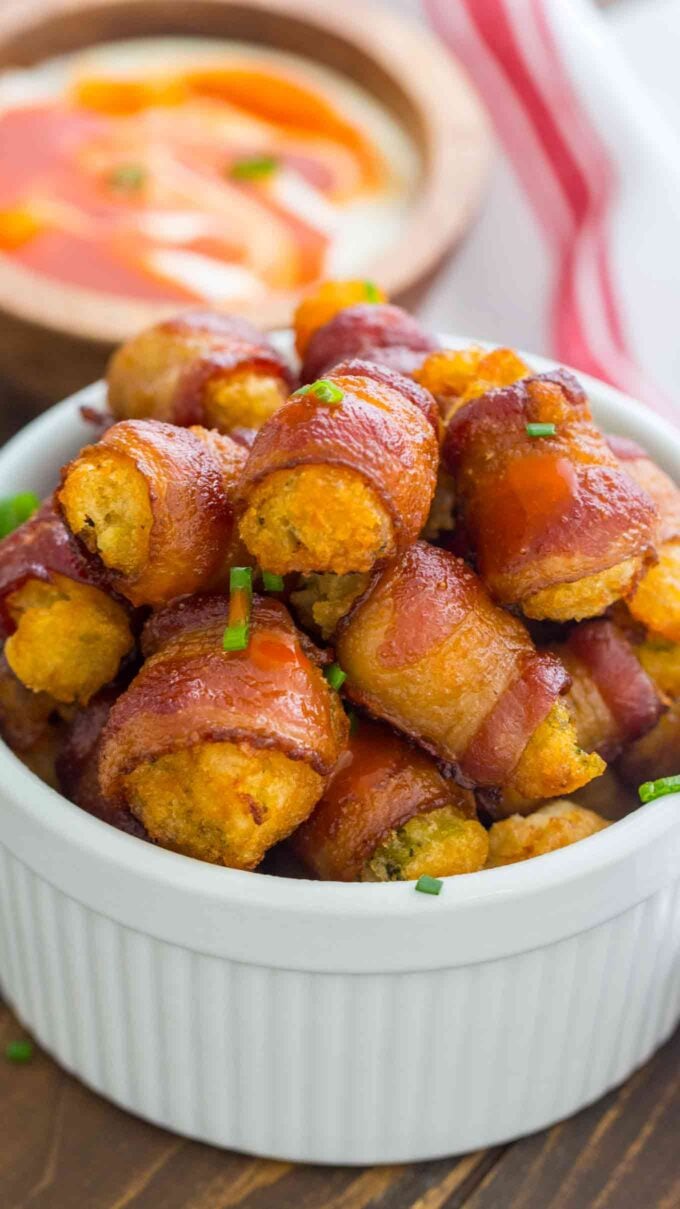 Bacon Wrapped Broccoli Tots