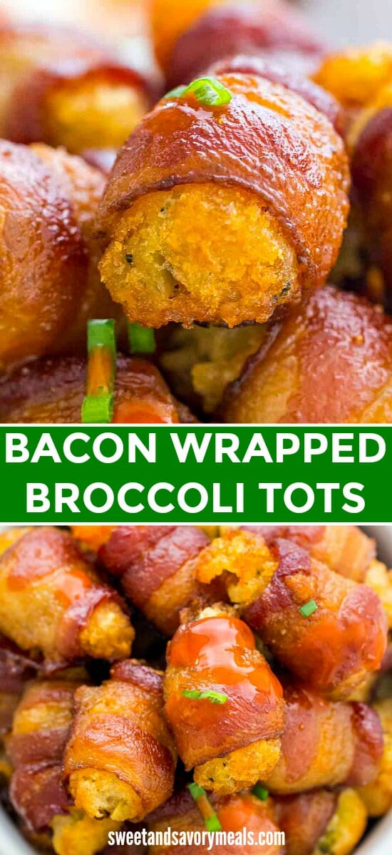Bacon Wrapped Broccoli Tots