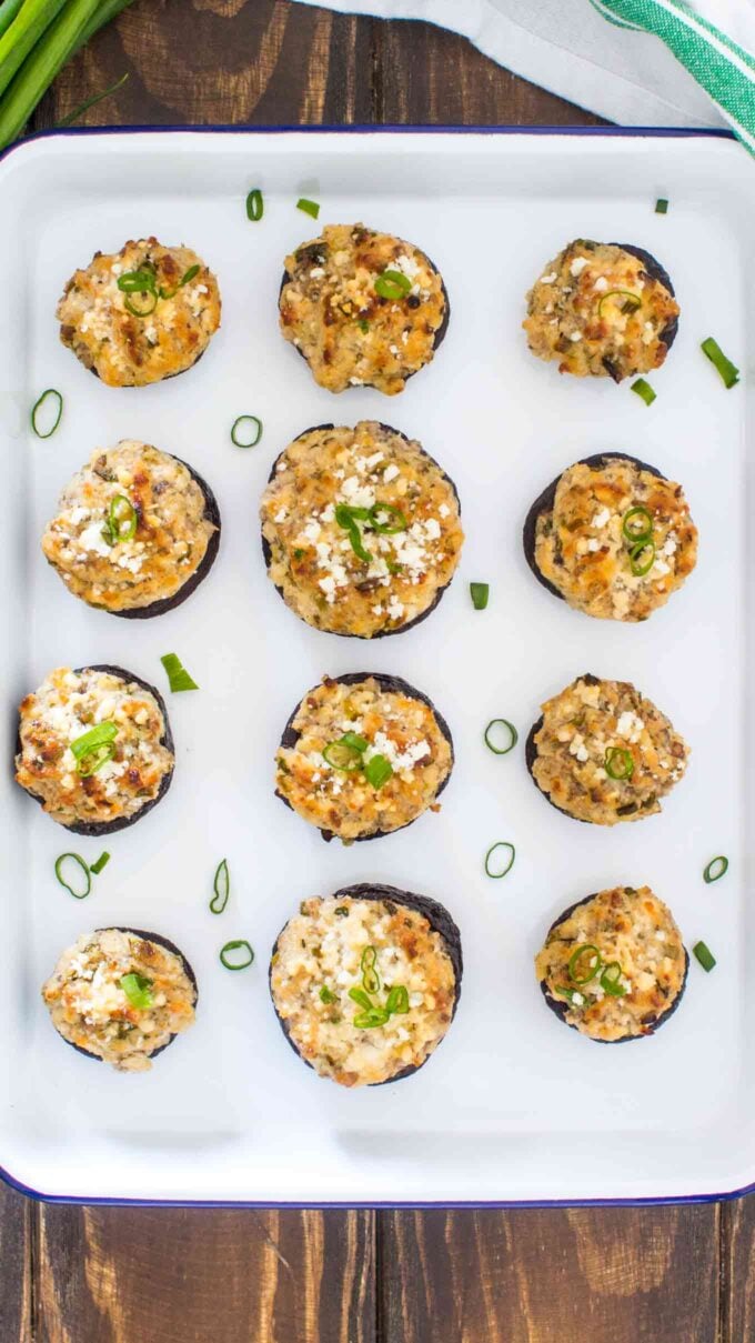 Easy Stuffed Mushrooms with Parmesan Cheese