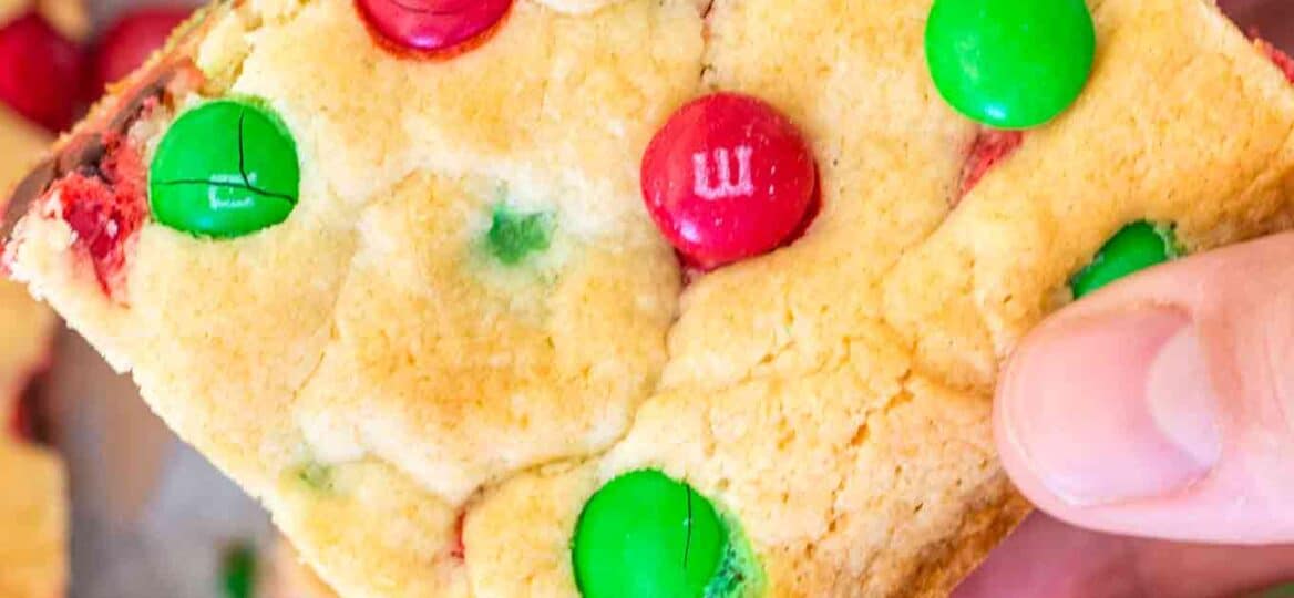 M&M Cookie Bars