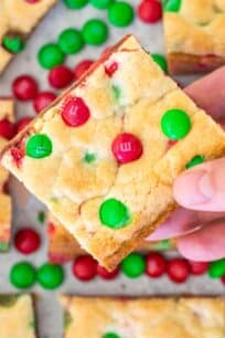 M&M Cookie Bars
