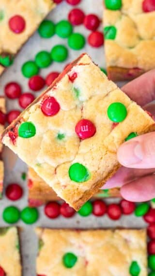 M&M Cookie Bars