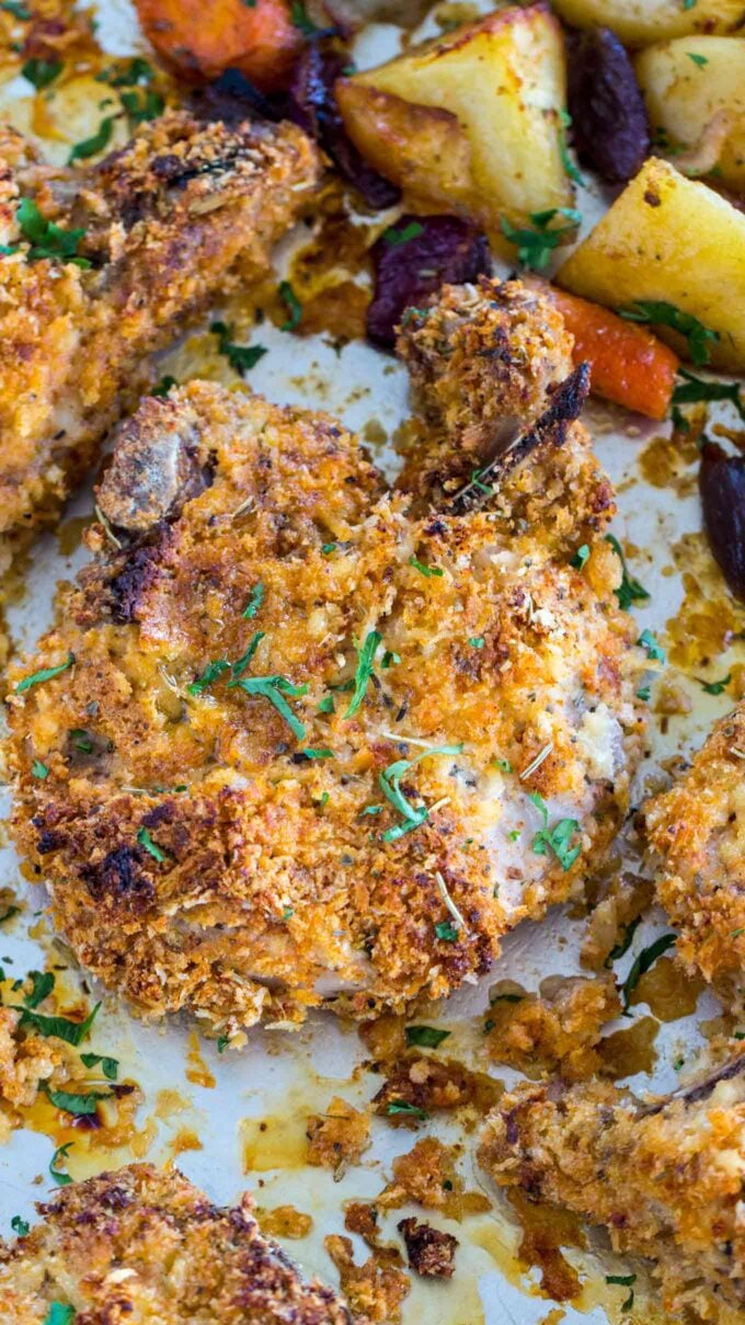 crispy oven baked pork chops