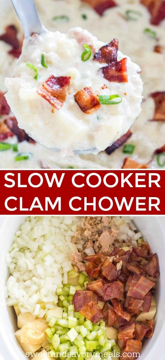Slow cooker clam chowder