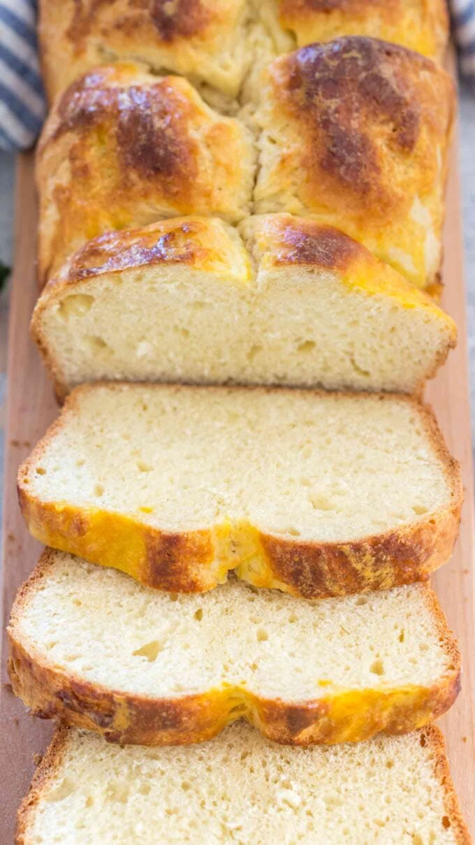 Image of homemade brioche bread.