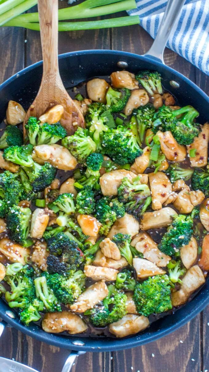 Image of homemade chicken and broccoli.