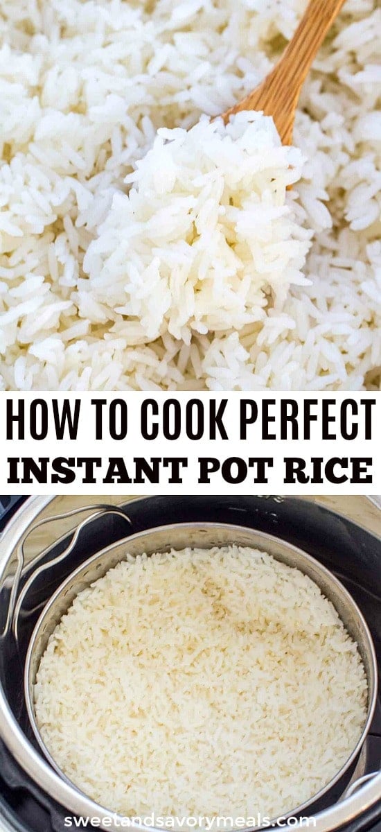 image of instant pot rice for pinterest