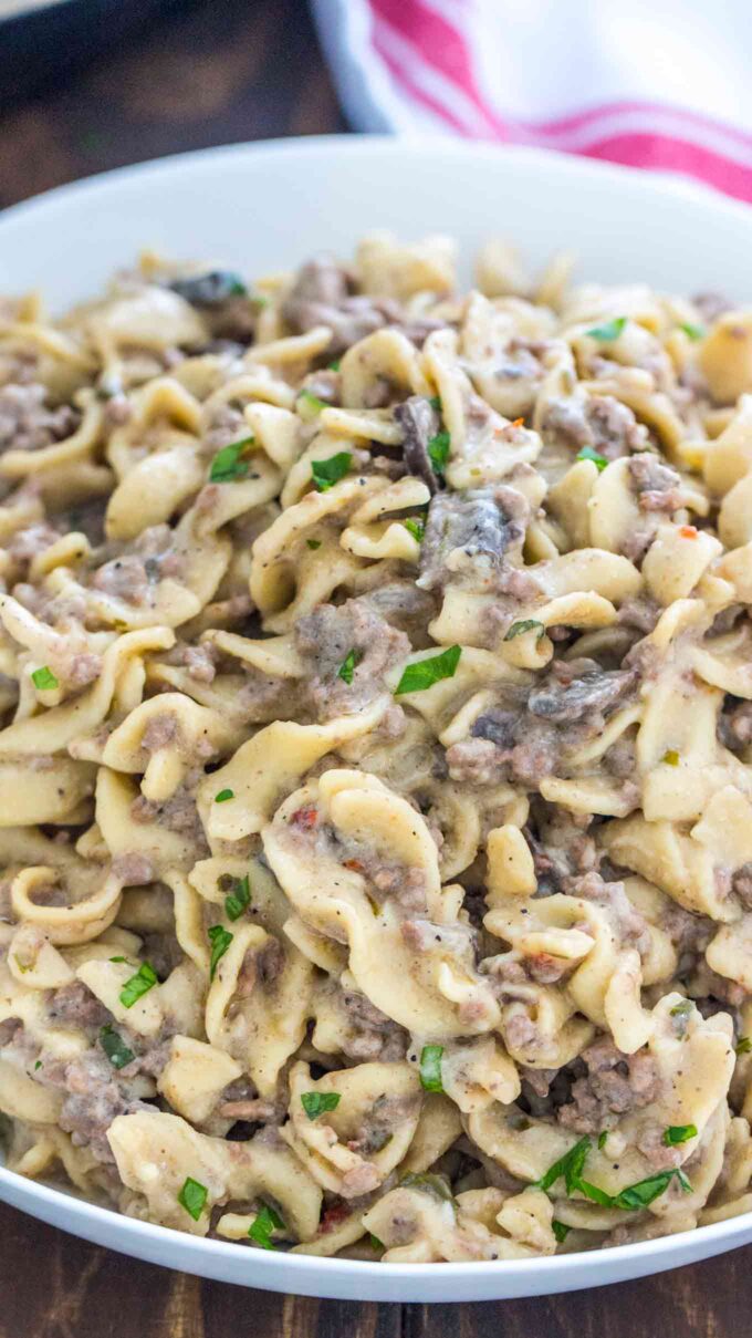 instant pot beef stroganoff