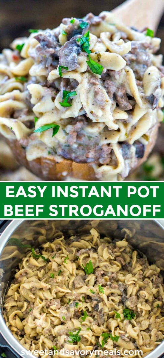 Instant Pot Beef Stroganoff