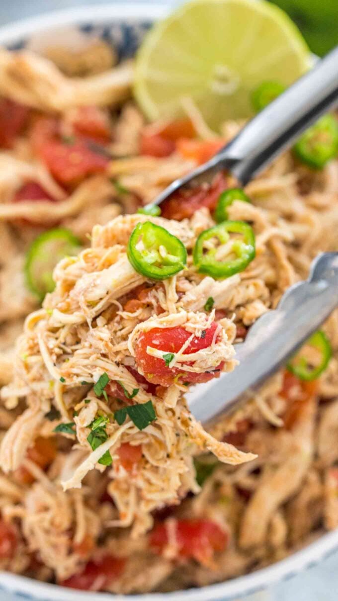 Instant Pot Salsa Chicken - Sweet and Savory Meals