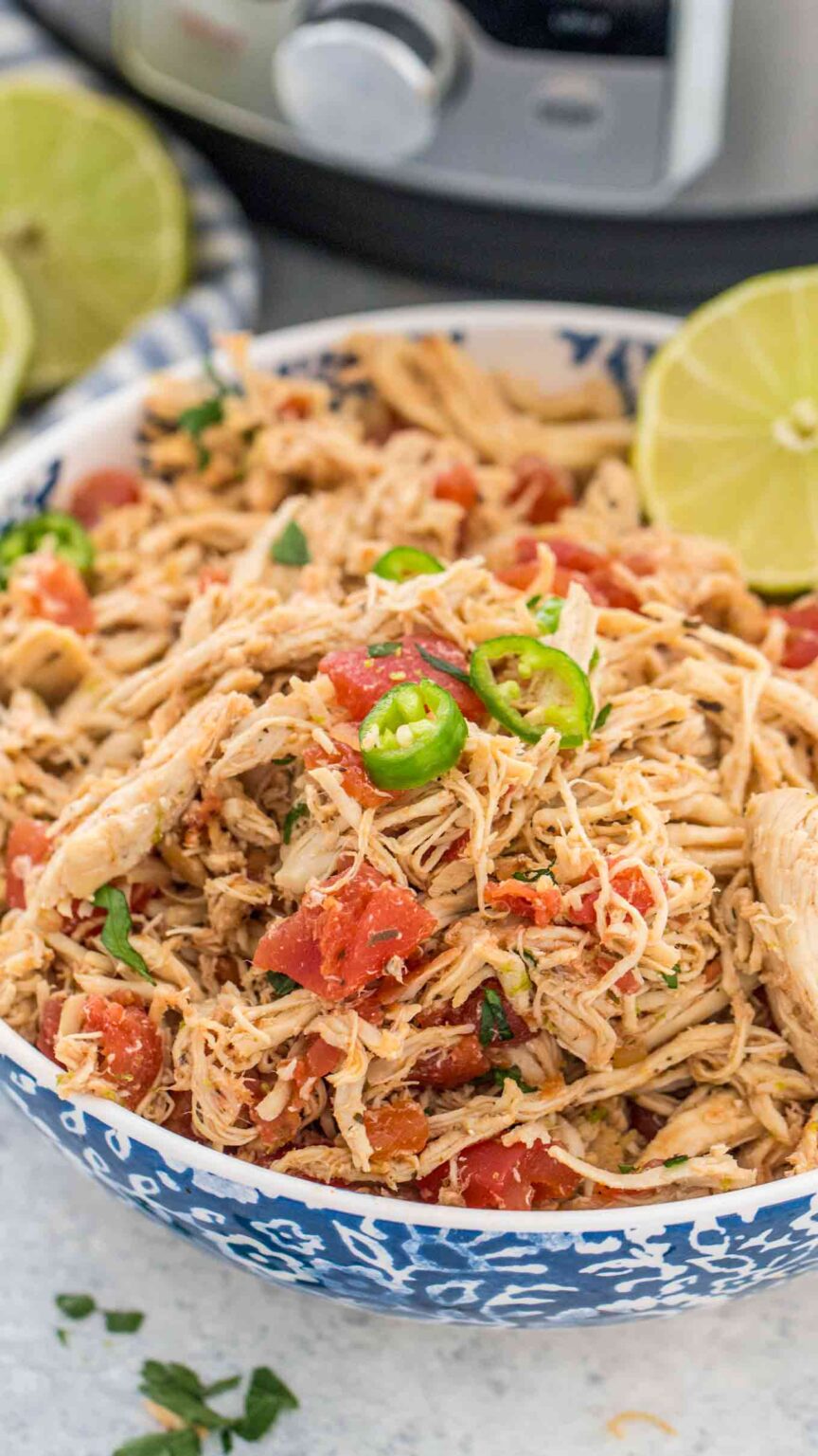 Instant Pot Salsa Chicken - Sweet and Savory Meals