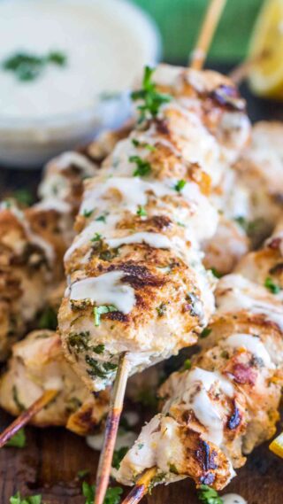 Keto Italian Chicken Skewers