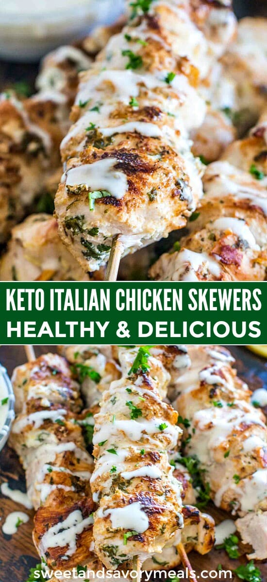Italian Chicken Skewers