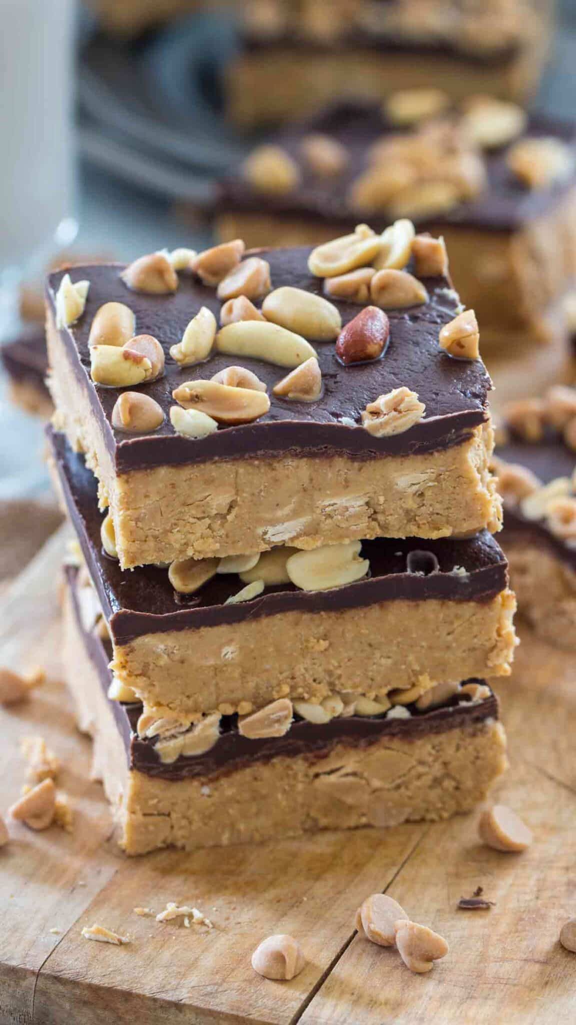 No Bake Peanut Butter Bars