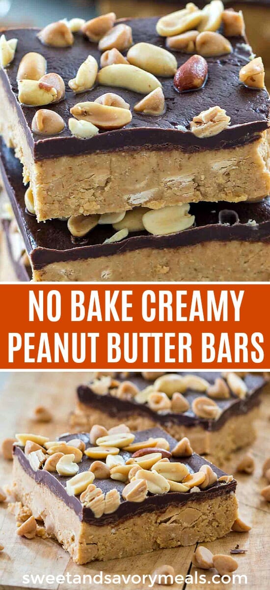 No Bake Peanut Butter Bars