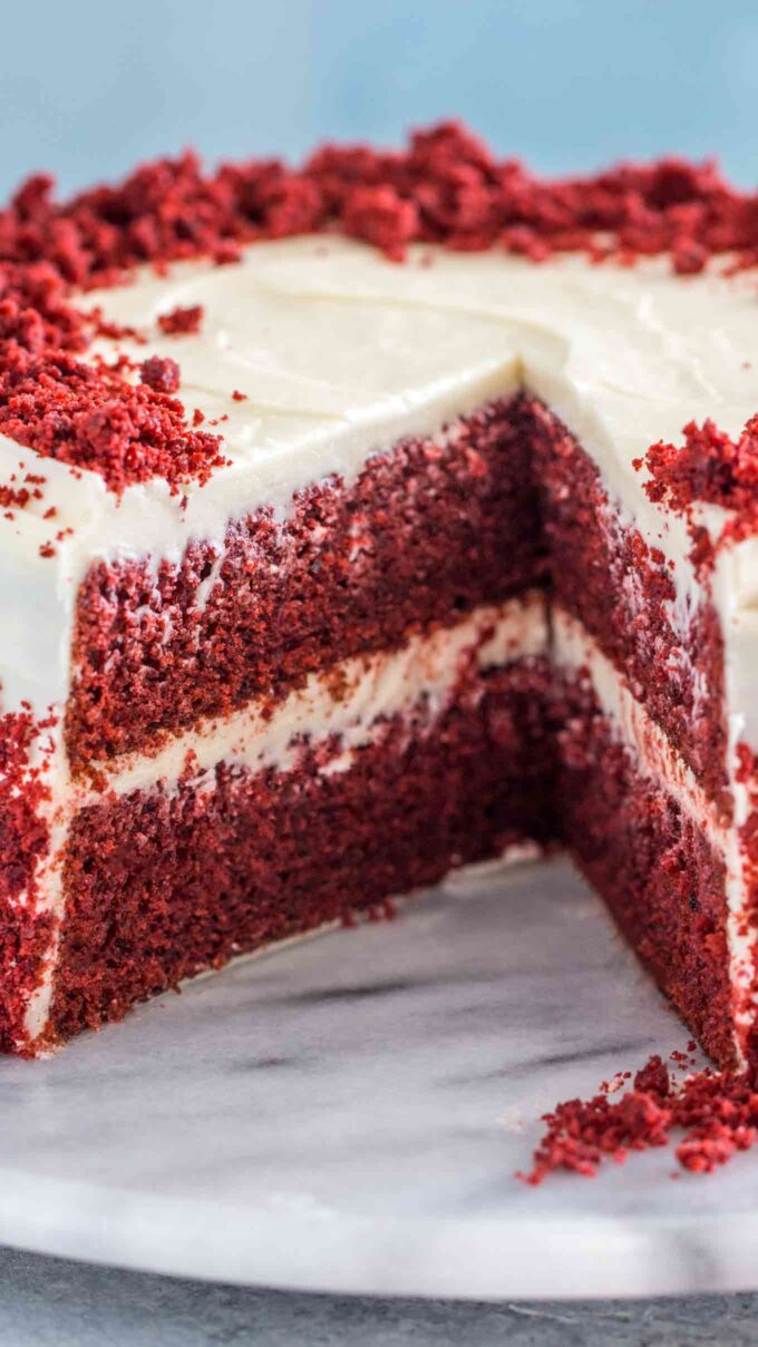 Homemade Red Velvet Cake from Scratch