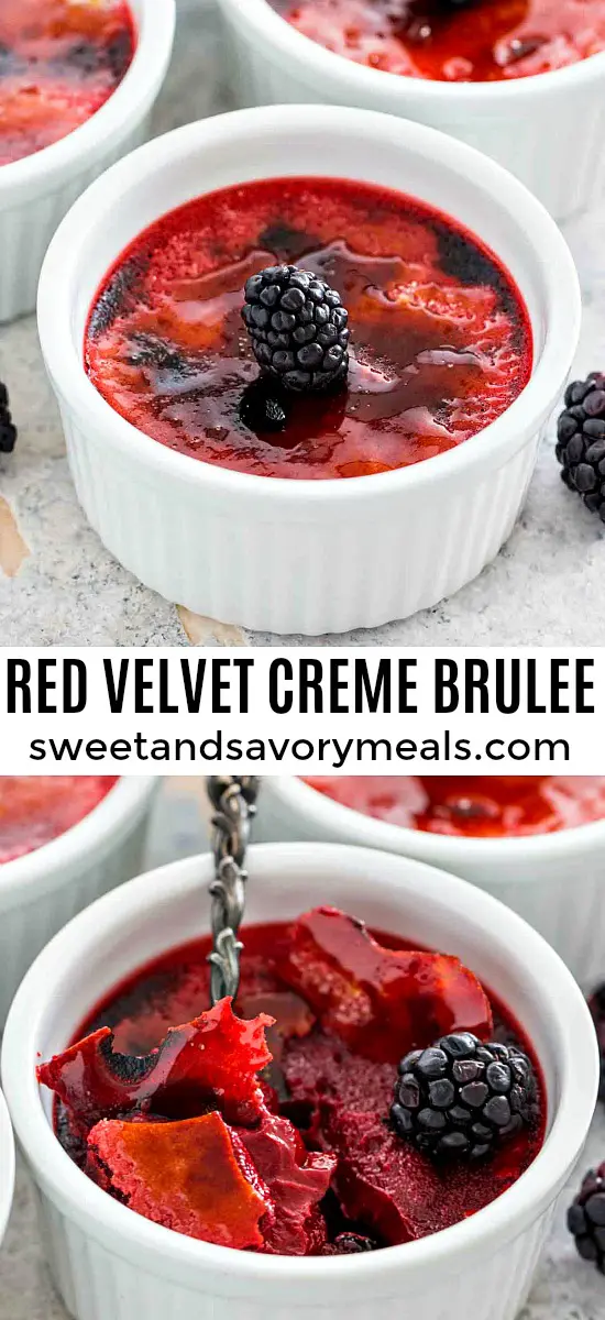 Best Red Velvet Creme Brulee for Valentine's Day