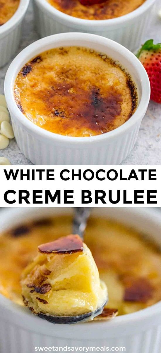 White Chocolate Creme Brûlée Recipe made from Scratch